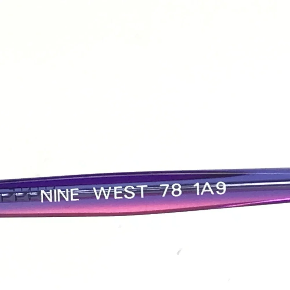 Nine West Petite Eyeglasses Frames 78 1A9 Purple Rectangular 48-19-130